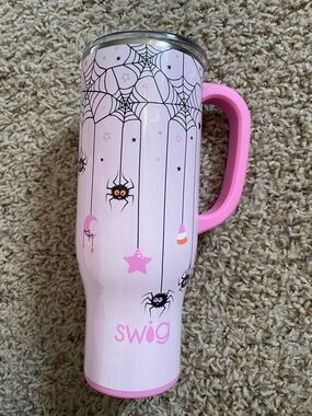 Swig Halloween Pink Travel Mug-So Cute and Sparkly Doesn’t Need to be Halloween